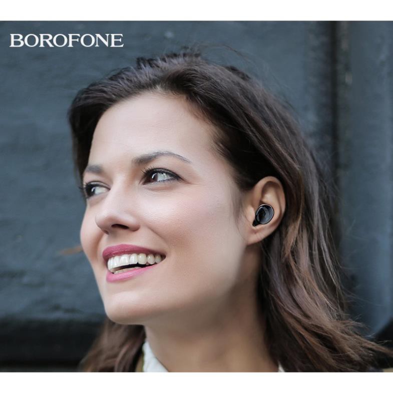 Tai Nghe bluetooth 5.0 TWS nhét tai Chính Hãng Borofone BE35 không dây, Có Mic, chống nước, chống ồn, BH 12 tháng.