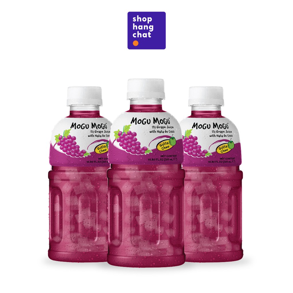 Combo 3 Chai Nước Mogu Mogu Thạch Dừa Thái Lan