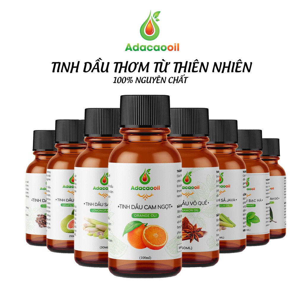 Tinh Dầu Xông Phòng Thiên Nhiên Nguyên Chất Nhiều Mùi Hương Lọ 10ml