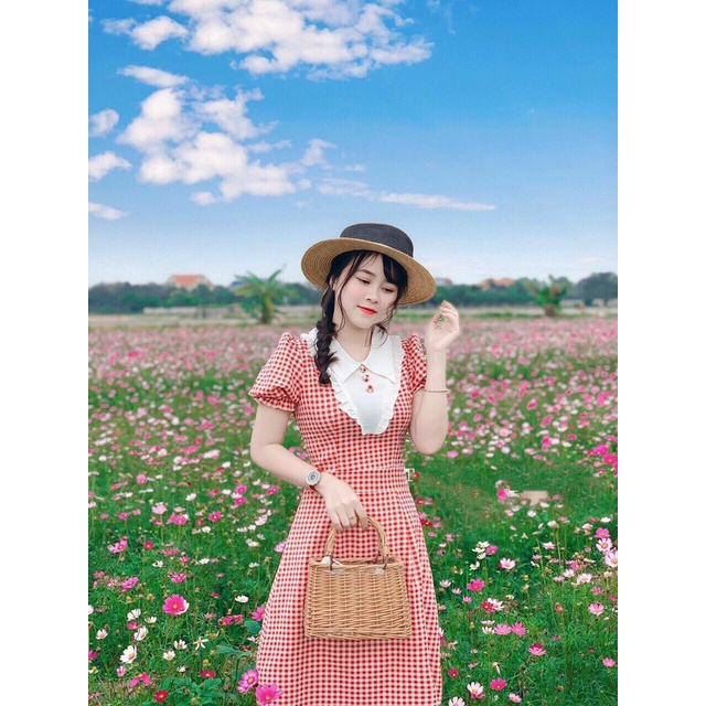 Giá sỉ Vải thô caro may đầm,váy,áo, trắng trí sự kiện,...