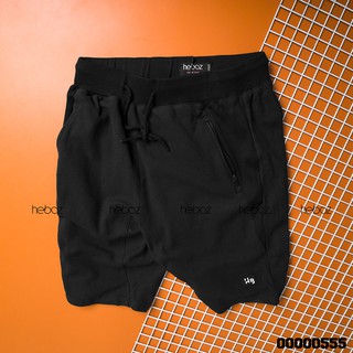 [Mã SKAMLTSM9 giảm 10% đơn 99K] [HẾN STORE MENSWEAR] Quần short nỉ HB logo 4M - vải mịn, thấm hút mồ hôi - 00000555