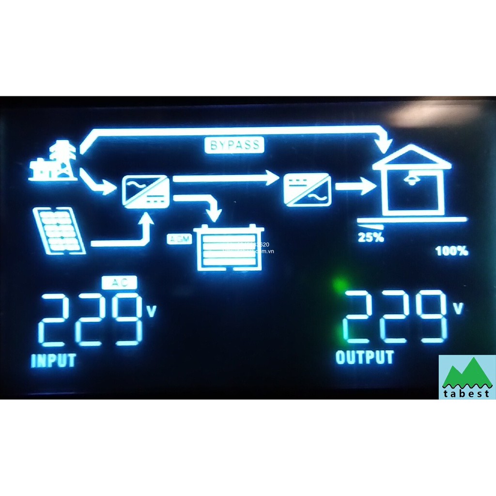 Biến tần điện mặt trời Hybrid 24V, 3KW, WiFi