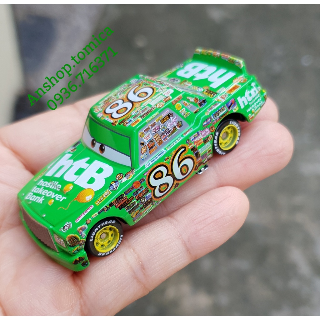 Xe mô hình tomica Nhật Bản - Cars không hộp - Chick Hicks - màu xanh