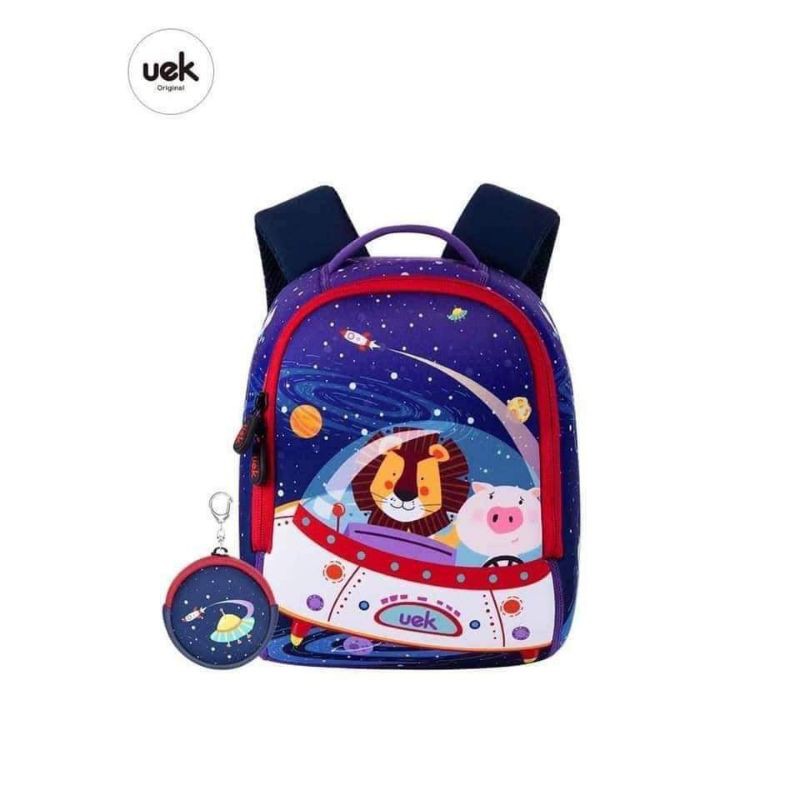 Balo UEK cho bé mẫu giáo, full hộp, tặng móc cặp size S