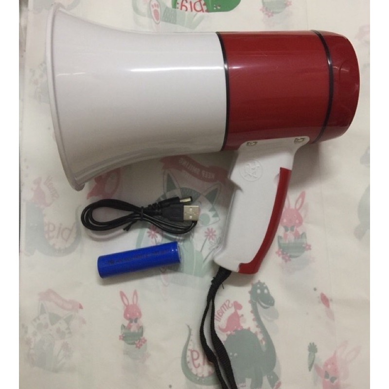 Loa phóng thanh cầm tay Mini Megaphone có thẻ nhớ USB, dùng pin sạc