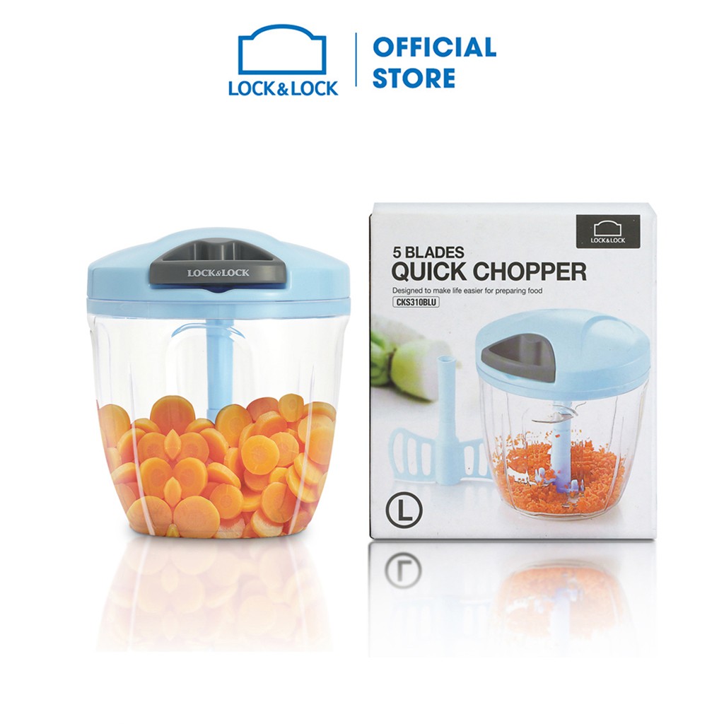 [Mã HLLOCK03 giảm 10% tối đa 100K đơn 300K] Dụng cụ băm rau củ quả, Lock&Lock Size L 900ml CKS310BLU