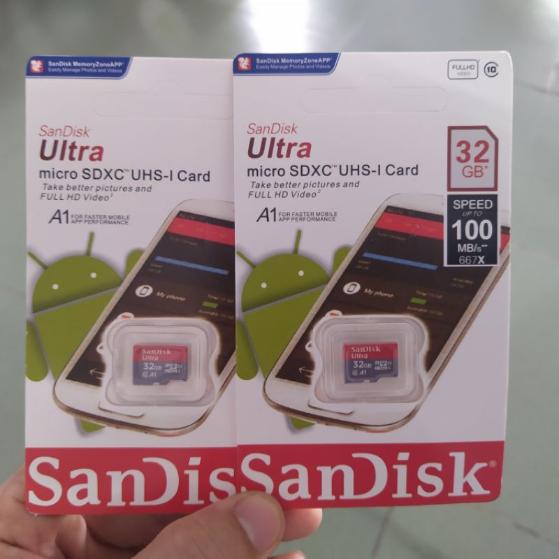 Thẻ Nhớ Micro SDHC Sandisk Ultra A1 - 32GB