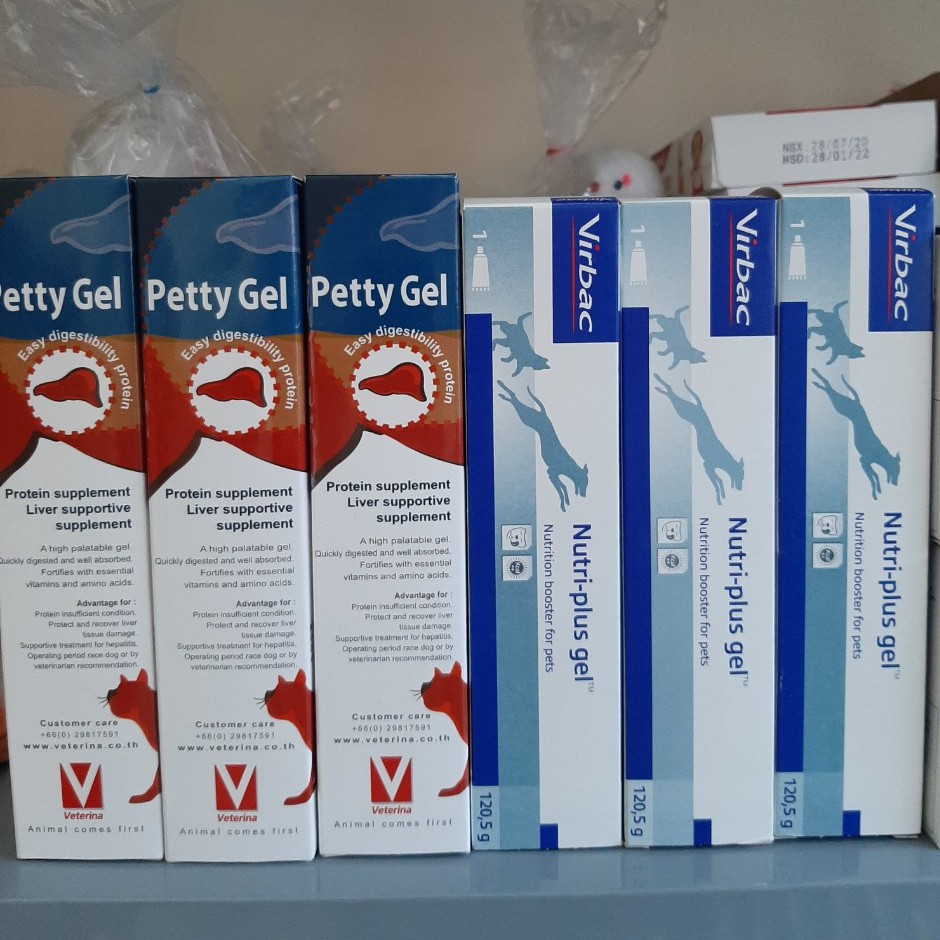 Gel dinh dưỡng cho chó mèo bệnh biếng ăn gầy gọc - Nutri plus gel virbac