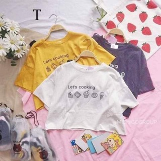 Áo croptop Let's Cooking DTR0619