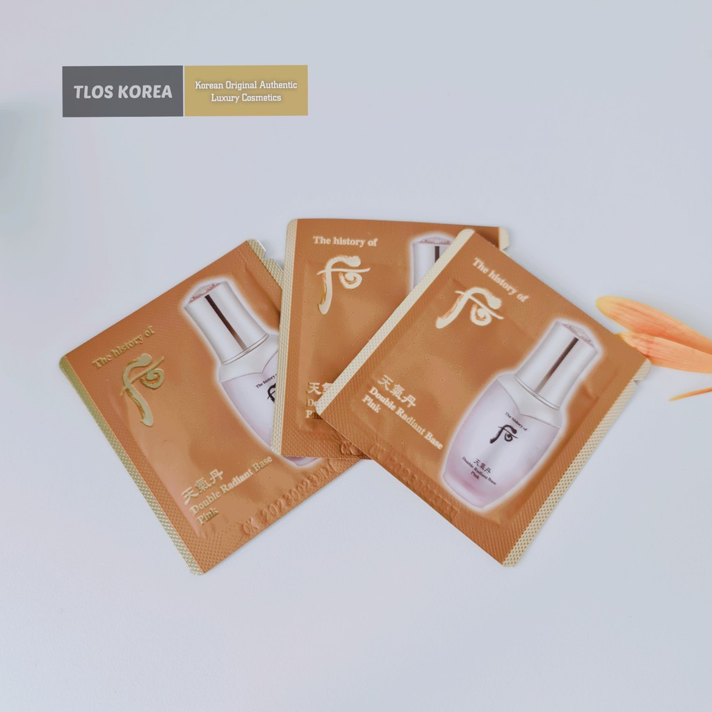 Gói sample Kem Lót tái sinh cao cấp Whoo Double radiant base pink 1ml | BigBuy360 - bigbuy360.vn