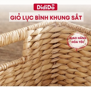 Giỏ lục bình khung sắt size M - 40cm
