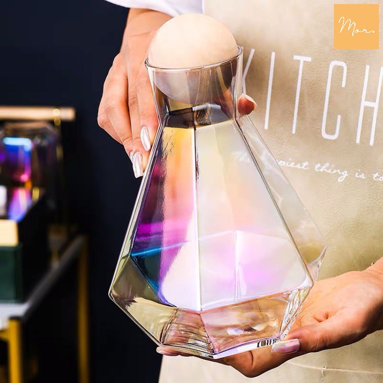 Bình nước thủy tinh kim cương - 1.3L