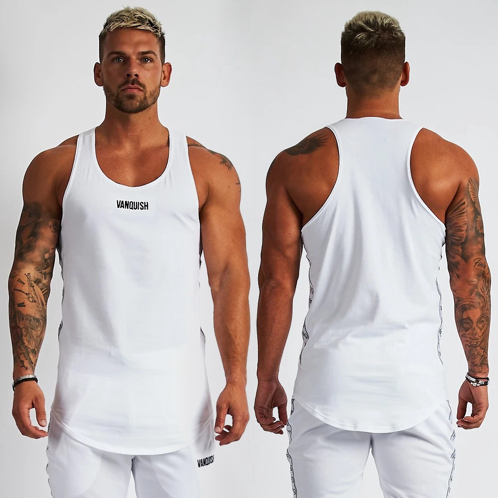 Áo Ba Lỗ Thể Thao Kẻ Sọc Thời Trang Năng Động Cho Nam