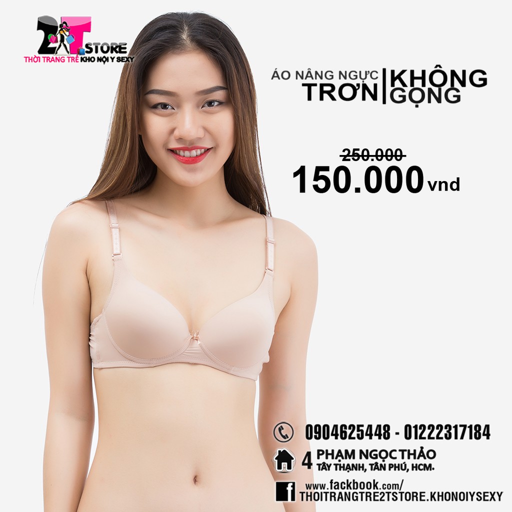 Áo Nâng Ngực Cotton Không Gọng Trơn (Da Nude)