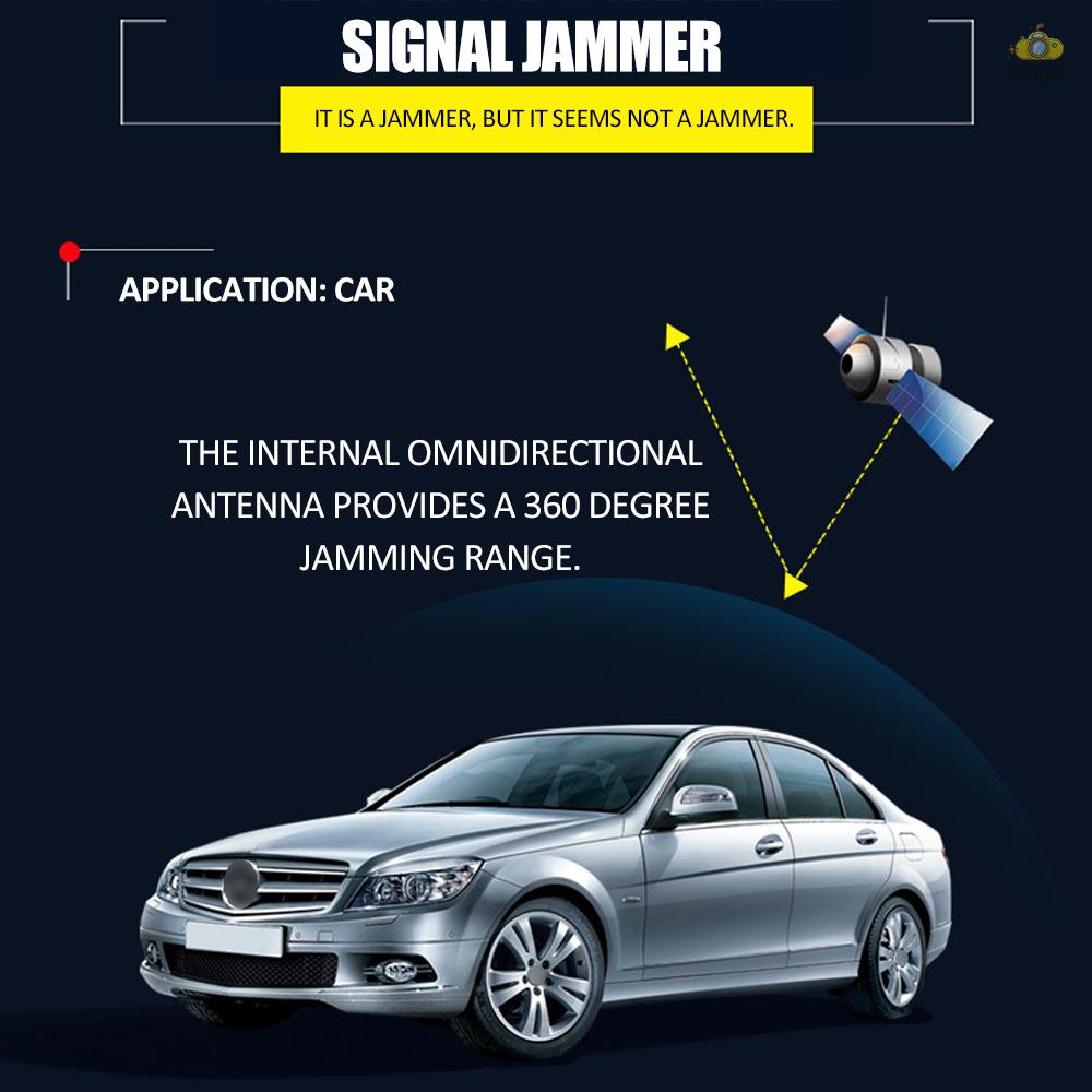 U Disk Type GPS L1 L2 Signal Jammer USB Interface Car Shielding Device with LED Display and Metal Storage Box