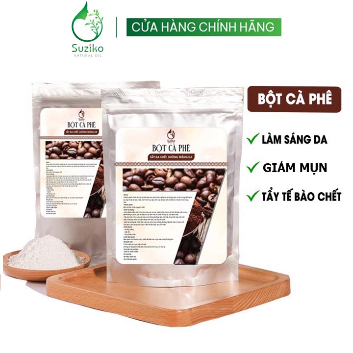 Bột Cà Phê đắp mặt nạ hữu cơ SUZIKO nguyên chất 70G | 100% Organic