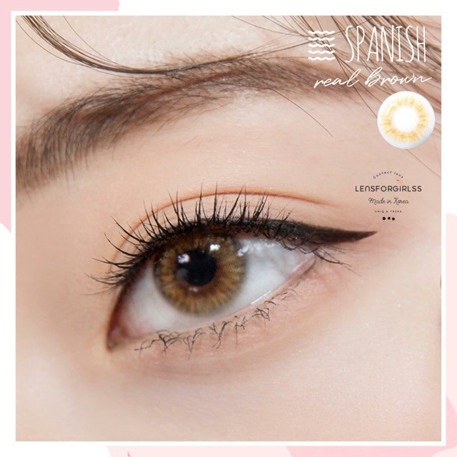 Kính áp tròng - spanish brown lens