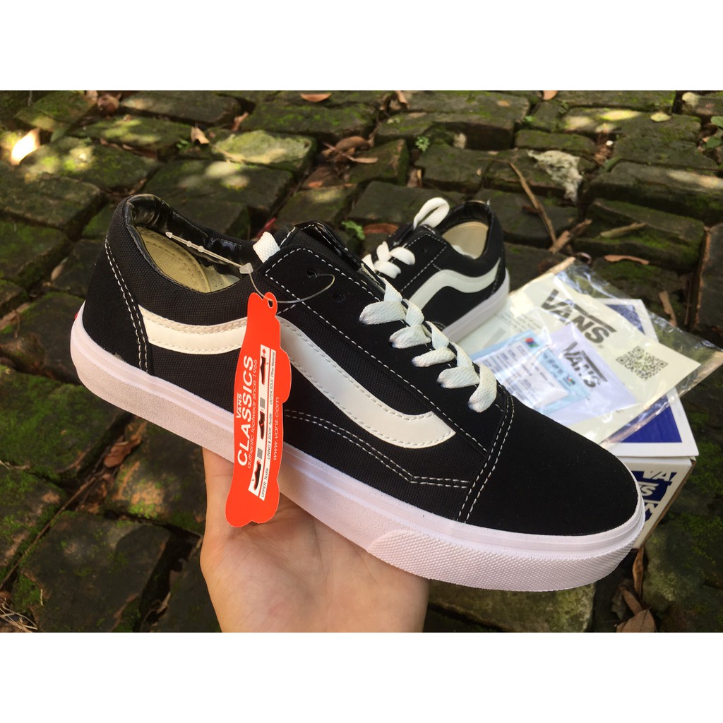 [FreeShip] [FULL BOX+ BILL] Giày thể thao Sneaker van vault đen dành cho mọi lứa tuổi | BigBuy360 - bigbuy360.vn