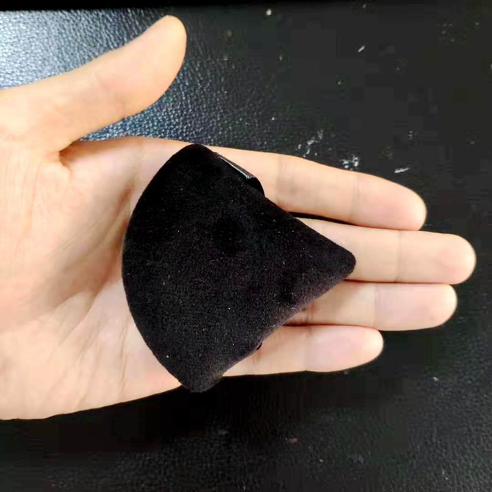 [Hàng mới về] 1/2 Mút trang điểm hình tam giác cotton nhung mini có thể giặt sạch chuyên dụng tán phấn nền