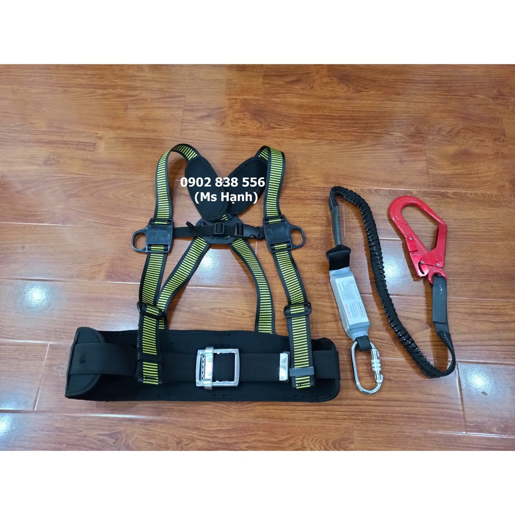 GIẢM GIÁ - Dây đai an toàn bán thân 1 móc nhôm loại dây thun chống sốc Kukje Hàn Quốc - hình thật- DATBT-GSKJ1MN (DH)