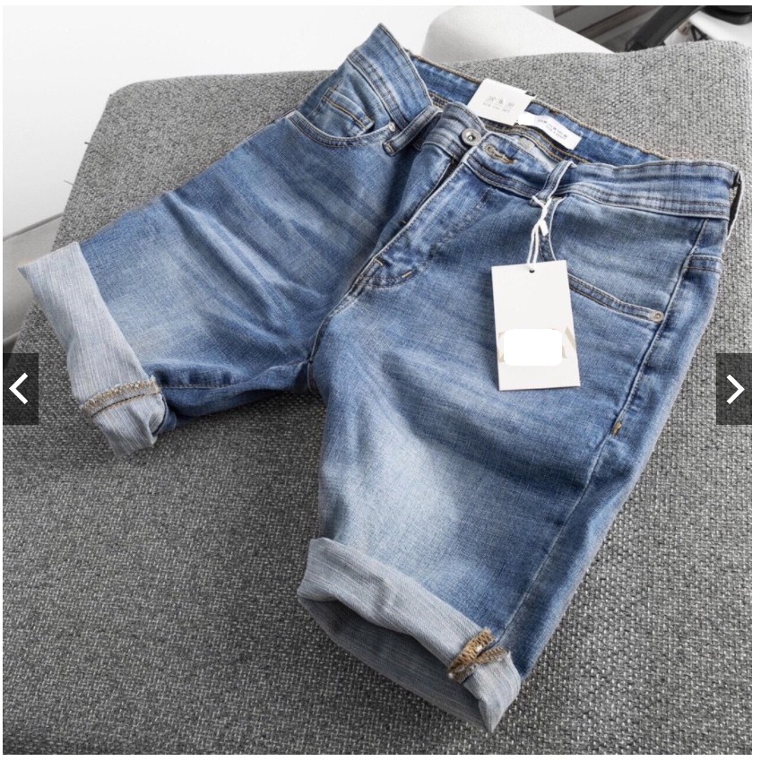 Quần short jean nam màu xanh King168 , short jean nam thời trang cao cấp nam MS2059