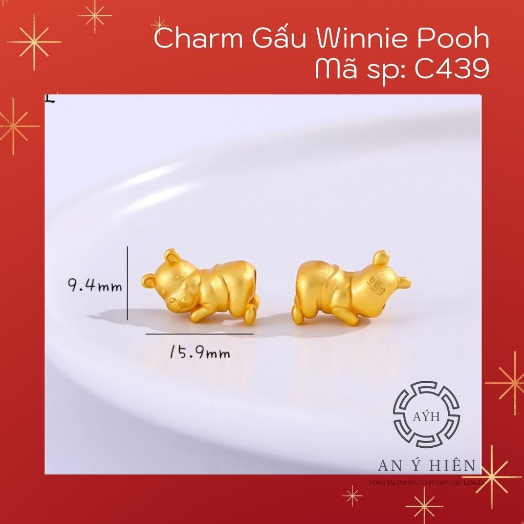 Charm Gấu Winnie Pooh #C439 ( An Ý Hiên)
