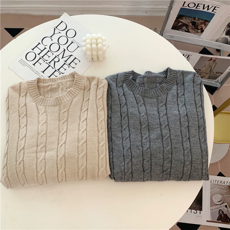 Áo Len Tay Dài Dáng Rộng Thiết Kế Mới Ngọt Ngào Thời Trang Dành Cho Nữ