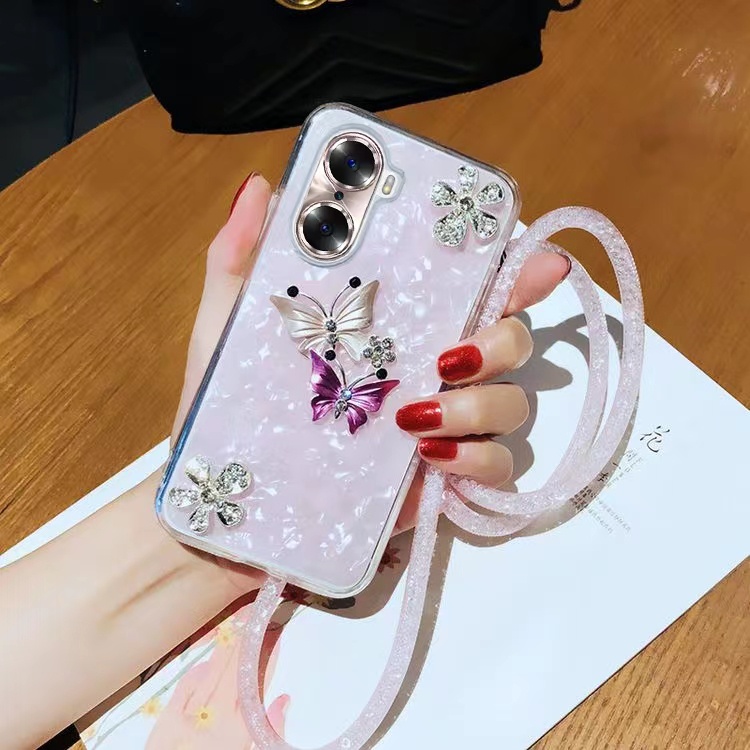 Ốp Điện Thoại Đính Đá Hình Bướm Cho Samsung S23 S22 Ultra S21 S20 Plus S10 S9 S8 Note 20 10 S21fe S20fe