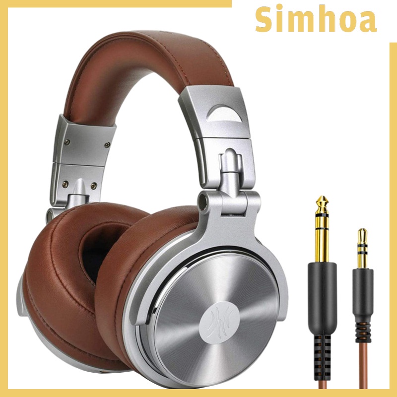 [SIMHOA] Pro-30 Over Ear Headphones Studio Monitor Mixing DJ Stereo Headsets w/Mic