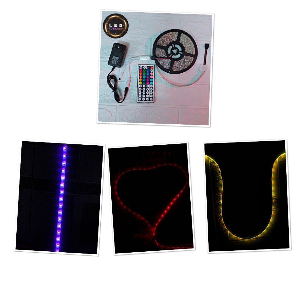 Đèn Led Trang trí 5050 RGB Đổi 16 Triệu Màu, Dài 5 Mét, Phủ Silicon Chống Nước + Keo Dán 2 Mặt Chắc Chắn | BigBuy360 - bigbuy360.vn