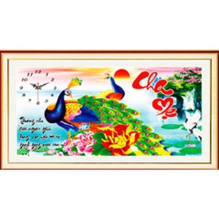 Tranh đính đá cha mẹ lll112 82x46cm
