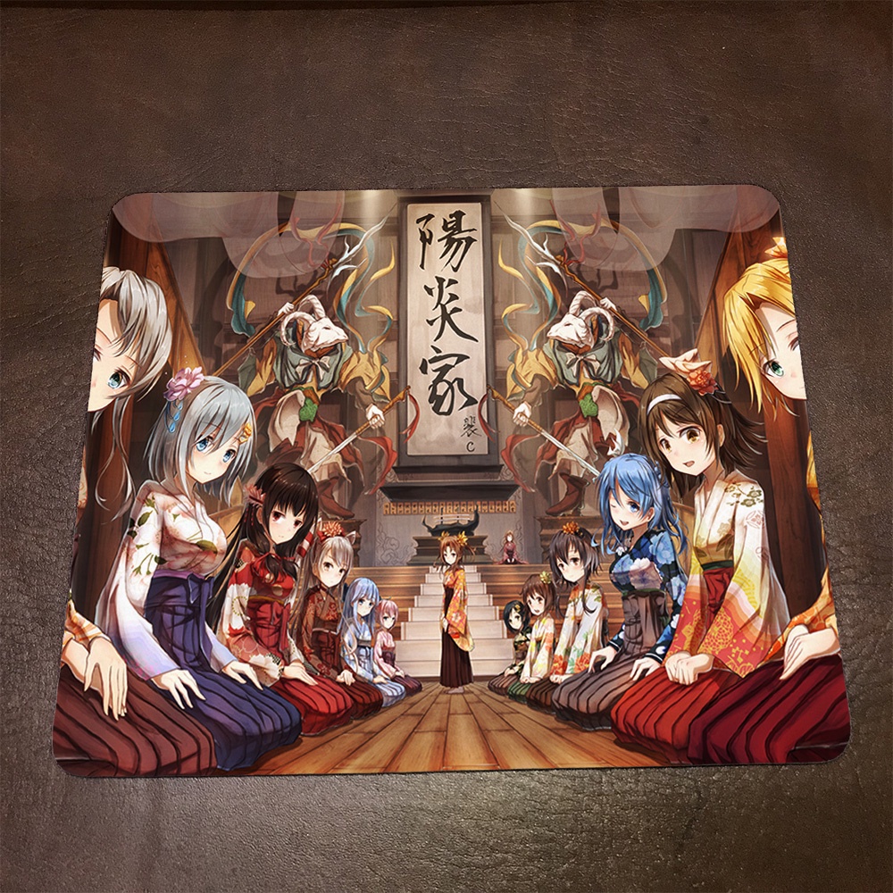 Lót chuột máy tính Anime Kantai Collection Wallpapers 1 Mousepad cao su êm ái. Nhận in theo yêu cầu