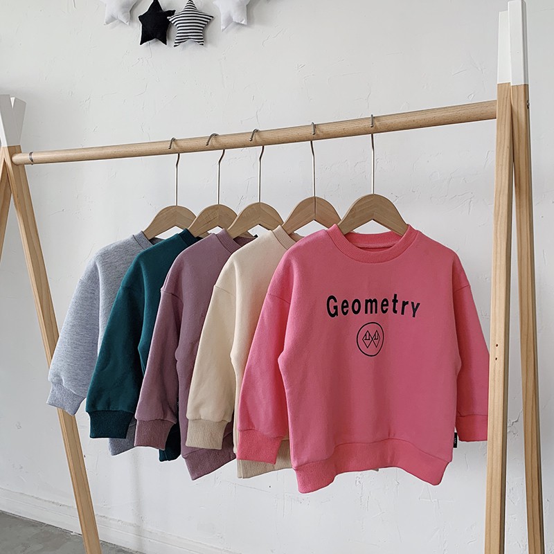 Áo sweater lông cừu họa tiết hoạt hình thời trang thu đông cho trẻ