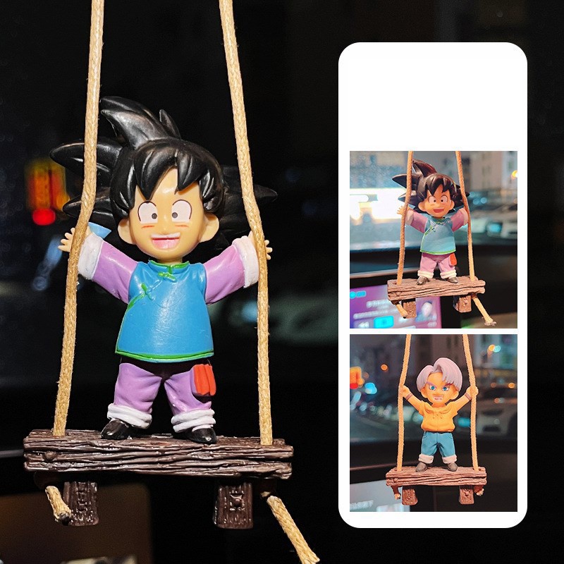 Dây Treo Trang Trí Gương Chiếu Hậu Xe Hơi Hình Nhân Vật Son Goku Dễ Thương