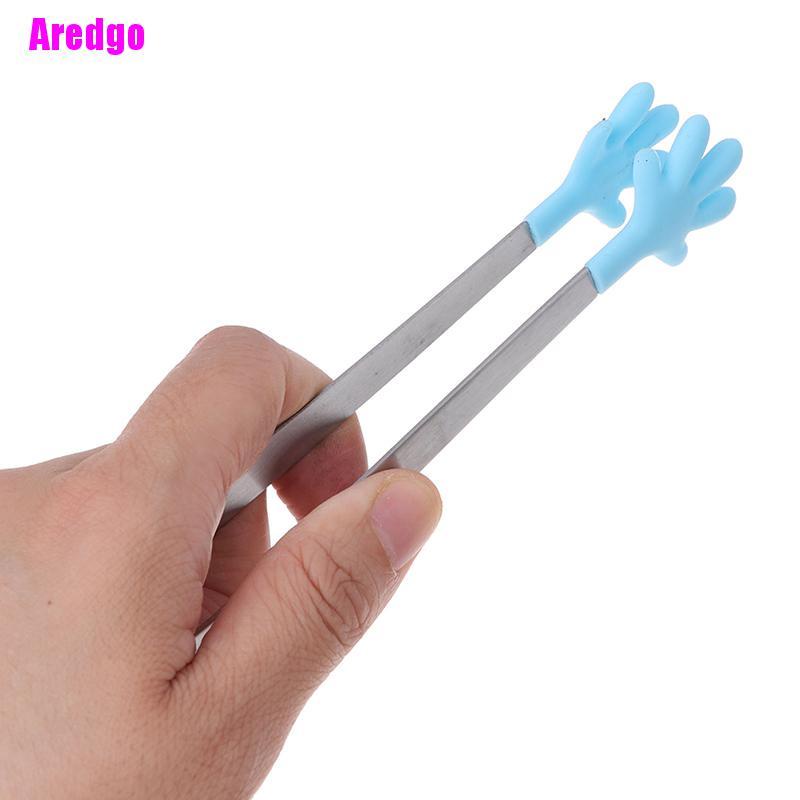 Kẹp gắp thức ăn bằng thép không gỉ và silicone tiện dụng