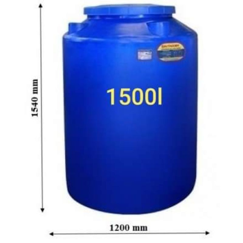 BỒN NHỰA 1500L ĐỨNG HIỆU TÂN Á ĐẠI THÀNH.