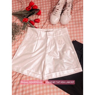 quần short vải săn lai