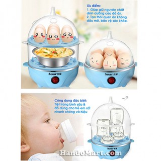 Máy hấp trứng 2 tầng tiện lợi
