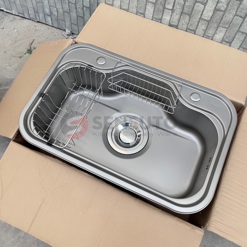 Chậu rửa bát đơn ,chậu rửa 1 hố SENSUTO 75x48