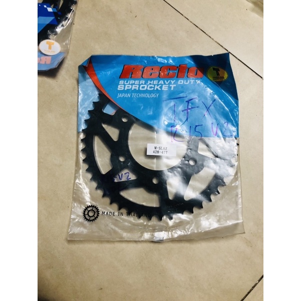 Dĩa Recto R15 V2,TFX hoặc R15 V3 kèm nhông,sên nhiều lựa chọn