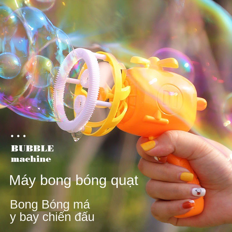 [Điểm giây] Máy đánh bong bóng điện, đồ chơi súng bắn tự động cho trẻ em Bubble bổ sung nước trai và gái