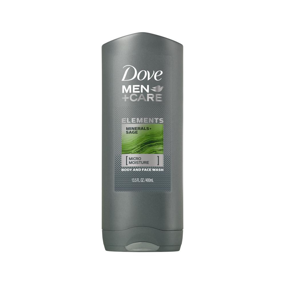 Sữa tắm &amp; rửa mặt 2 trong 1 cho nam Dove Men + Care Elements Body Wash 400ml (Mỹ)
