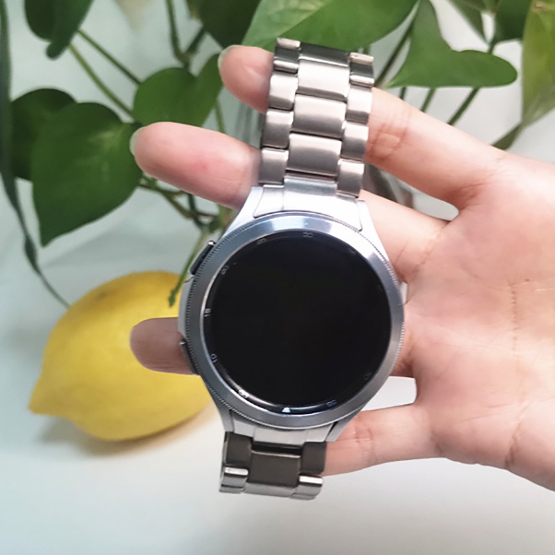 Dây Đeo Đồng Hồ Bằng Kim Loại Titan Màu Xám 46mm 42mm 40mm 44mm Cho Samsung Galaxy Watch 5 Pro 45mm