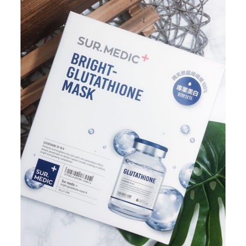 (lẻ 1 miếng) Mặt nạ làm trắng sur medic bright glutathione mask