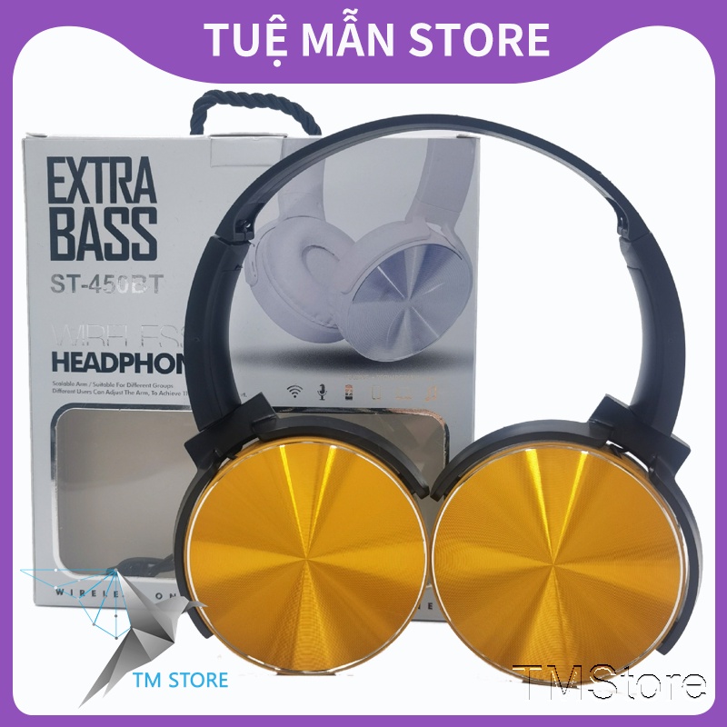 Tai Nghe Chụp Tai Extra Bass Xb450ap Tm Có Dây Có Mic Chống Ồn Bass Khủng Chính Hãng Dành Cho Máy Tính Laptop, Samsung