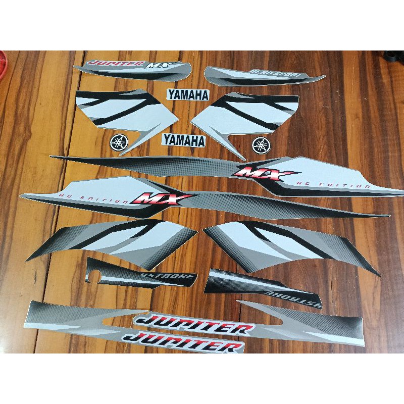 Bộ tem Jupiter MX màu xám đen 3 lớp cao cấp