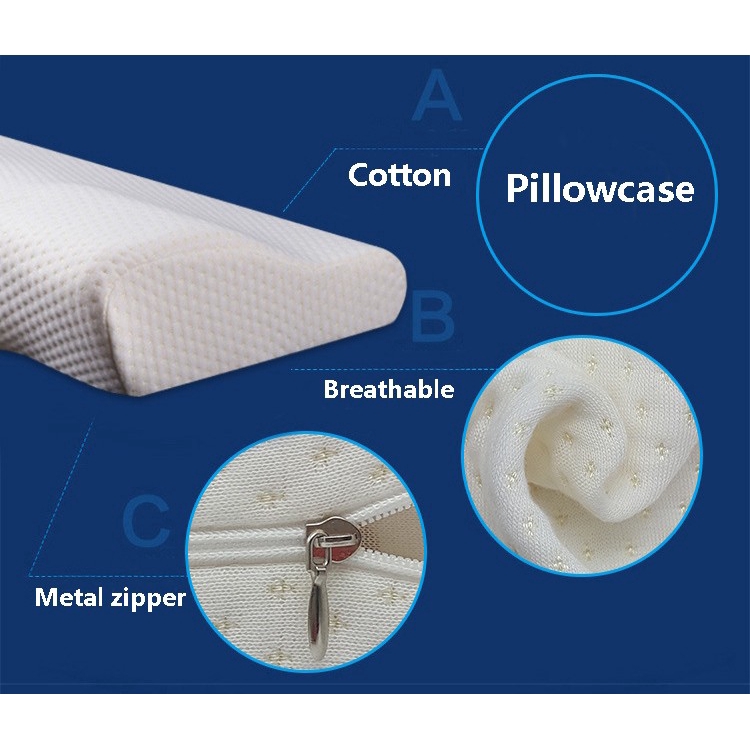 Nhà Cửa &amp; Đời Sống/ Gối/ Flannel fabrics Slow rebound memory pillow【lyfs】