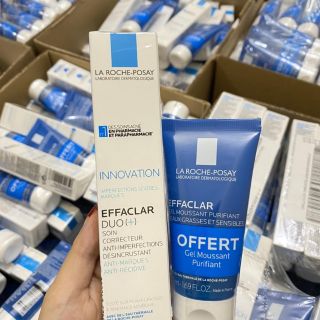 Set kem dưỡng La Roche-Posay Effaclar Duo+Kèm sửa rửa mặt 50ml