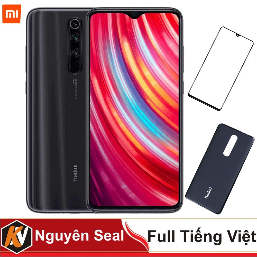 Điên Thoại Xiaomi Redmi Note 8 pro 64/6GB, 128/6GB, 128/8GB +Ốp lưng +Cường lực -Nhập khẩu