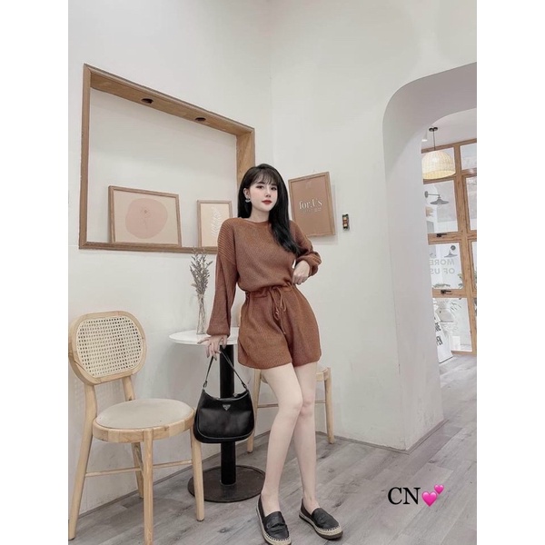 Bộ liền thân hàng len đẹp Quảng Châu